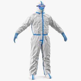3D Disposable Isolation Suit